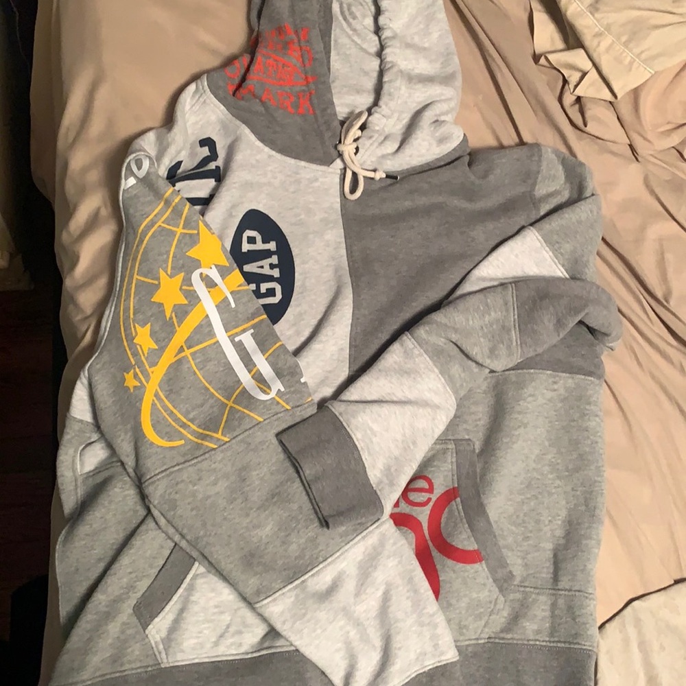 Patchwork gap hoodie